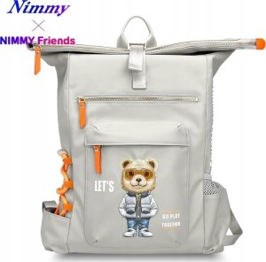 Plecak Nimmy Cool&Cute 2.0 Bear do       laptopa szary 2