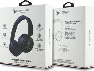 US Polo słuchawki nauszne Bluetooth      USHPV6PCOV granatowy/navy DH Color Logo 3