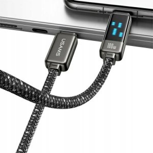 Kabel USB Usams USB-C - USB-C 1.2 m Czarny 3