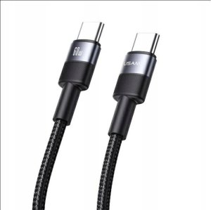 Kabel USB Usams USB-C - USB-C 1.2 m Czarny 2