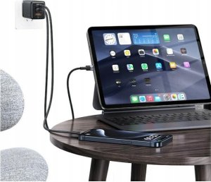 Kabel USB Usams USB-C - USB-C 1.2 m Czarny 4