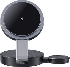 USAMS Składana ład. indukcyjna 3w1 15W   do telefonu/Apple Watch/słuchawek CD234WXC01 (US-CD234) 2