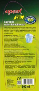 Agrecol Nawóz mineralny Żel do roślin doniczkowych 250ml 3