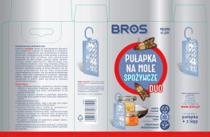 Bros Pułapka na mole spożywcze DUO + 2 wkłady Skuteczne 4
