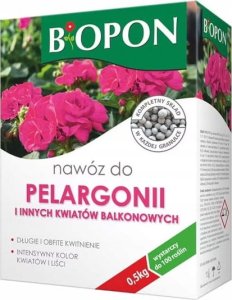 Bros Nawóz do pelargonii i kwiatów balkonowych 500g Intensywne kwitnienie 2