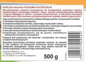 Bio-Aktywator do Szamb Saszetka 25 g Biodegradacja Eliminacja zapachu 3
