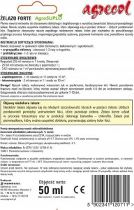 Agrecol Dolistny Nawóz interwencyjny do roślin 50ml Żelazo Forte przeciw chlorozie 3