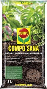 Compo Sana Podłoże do roślin zielonych i palm 5L Mieszanka torfu perlitu i dolomitu 2