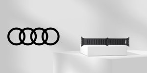 Pasek Audi Logo Genuine Leather Magnetic Ring do Apple Watch 44/45/46/49mm czarny 5