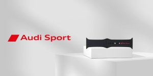 Pasek Audi Sport Red Logo Silicone Watch Strap do Apple Watch 44/45/46/49mm czarny 5