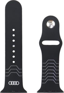 Pasek Audi Geometric Pattern Silicone    Watch Strap do Apple Watch 44/45/46/49mm czarny 3