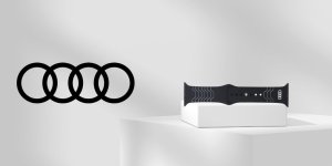 Pasek Audi Geometric Pattern Silicone    Watch Strap do Apple Watch 44/45/46/49mm czarny 5