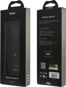 Pasek Audi Geometric Pattern Silicone    Watch Strap do Apple Watch 40/41/42mm czarny 4