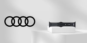 Pasek Audi Geometric Pattern Silicone    Watch Strap do Apple Watch 40/41/42mm czarny 5