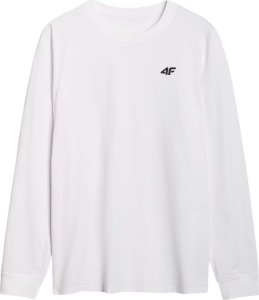 Koszulka męska 4F Longsleeve M432 biała 4FWMM00TLONM432 10S 2XL 2