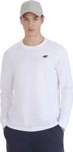 Koszulka męska 4F Longsleeve M432 biała 4FWMM00TLONM432 10S XL 1