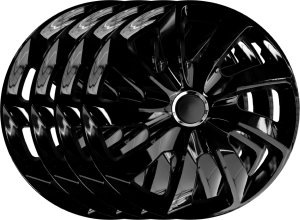 Komplet kołpaków uniwersalnych Stig Black ring 17 cali 3