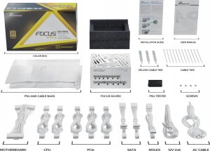 Zasilacz SeaSonic Focus GX White ATX 3 850W (FOCUS-GX-850-V4-WHITE) 4