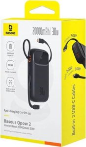 Baseus PPQD4-20C Litowo-polimerowy (LiPo) 20000 mAh Czarny 39