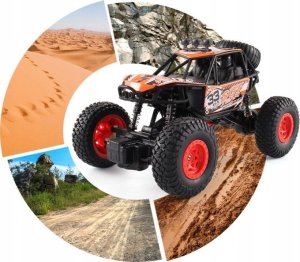 Samochód Zdalnie Sterowany Duży Terenowy Rc Rock Crawler Auto Na Pilot +Aku 9