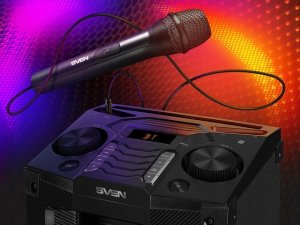 SVEN PS-1500 powerspeaker black (500W, Bluetooth, FM, USB, LED) 10