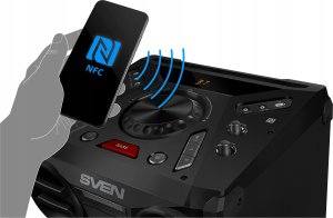 SVEN PS-1900 powerspeaker black (1000W, TWS, Bluetooth, FM, USB, LED) 8