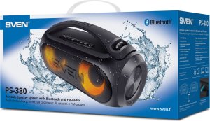 Ekspres do kawyDomoSVEN PS-380 głośnik bluetooth 40W, FM, IPx5, RGB 15