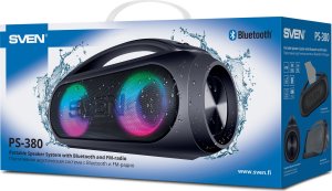 Ekspres do kawyDomoSVEN PS-380 głośnik bluetooth 40W, FM, IPx5, RGB 16