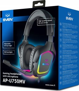 Słuchawki Sven SVEN AP-U750MV zestaw słuchawkowy do gier ze światłem RGB 6