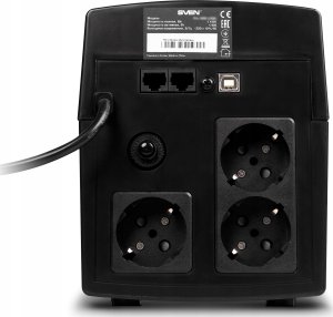 Zasilacz awaryjny SVEN Pro 1500, 900W, LCD, USB, RG-45, 3 gniazda euro 3