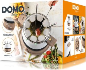 DOMO DO736F Fondue wood white, 1500W 16