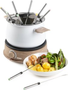 DOMO DO736F Fondue wood white, 1500W 2