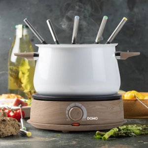 DOMO DO736F Fondue wood white, 1500W 3