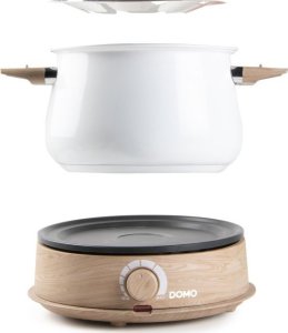 DOMO DO736F Fondue wood white, 1500W 7