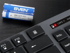 SVEN KB-E5300W graphite klawiatura bezprzewodowa 8