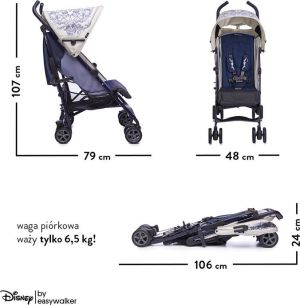 Wózek Easywalker Disney by Easywalker Wózek spacerowy 6,5kg Mickey Ornament - EDB10001 3