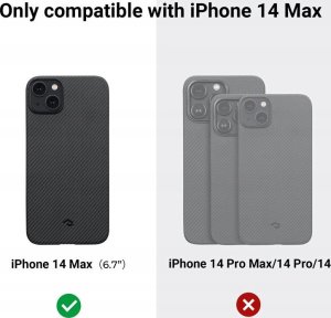 Pitaka MagEZ 3 600D case, black/grey - iPhone 14 Plus 3