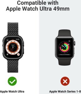 Pitaka Air case, black/grey - Apple Watch Ultra 49 mm 2