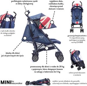 Wózek Easywalker Union Jack Vintage niebieski 2