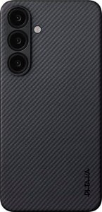 Pitaka Ultra-Slim Case, Black/Grey Twill - Sansung Galaxy S25+ 1