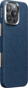 Pitaka Tactile Woven Case, PTK Dark Blue - iPhone 16 Pro Max 2