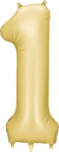 Balon fol.Cyfra 1 86cm złoty 82809 1