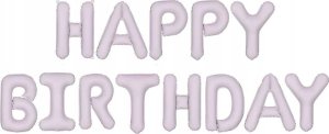 Balon fol.HappyBirthday 340x35cm fiolet 52741 1