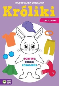 Kolorowanka ubieranka Króliczki  98467 1