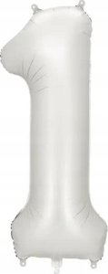 Balon fol.Cyfra 1 86cm srebrny 82700 1