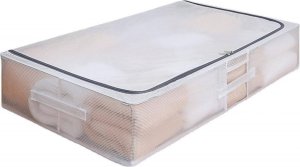POKROWIEC Kufer NA POŚCIEL pod łóżko ze stelażem ORGANIZER TORBA 50x40x15cm ORM13 1