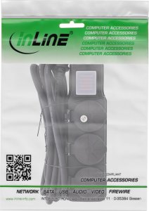 Kabel zasilający m_Rittal InLine® Listwa zewnętrzna z gniazdami 3-krotny kontakt ochronny IP44 z włącznikiem 3m 3