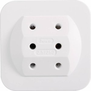 Kopp Euro 3-fach-Adapter, extra flach, weiß 1