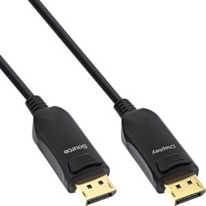 InLine® DisplayPort 2.1 AOC Kabel, UHBR, schwarz, 20m 1
