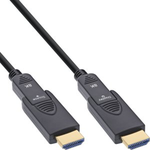 InLine® HDMI AOC Kabel, Ultra High Speed HDMI, 8K4K, Stecker abnehmbar, 10m 1